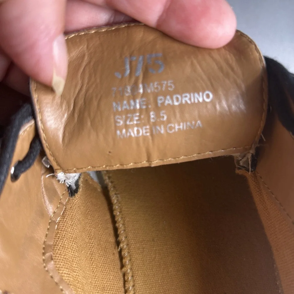 J75 by Jump Padrino Mens Grey Fabric Derby Oxford Shoes Size 8.5 71804M575